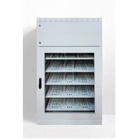 Heavy Duty 19" Cabinet with Upper & Lower Door, 6 x Shelves Fitted
